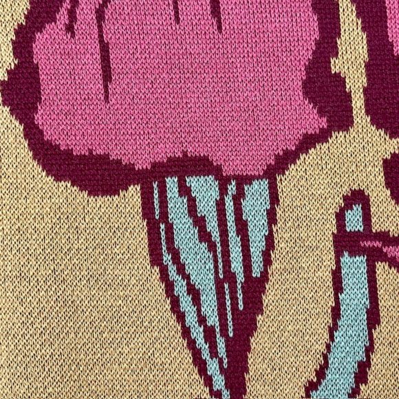 Soft Surroundings Purple Iris Sweater - Aqua, Olive, Pink, Purple - M - Picture 6 of 8